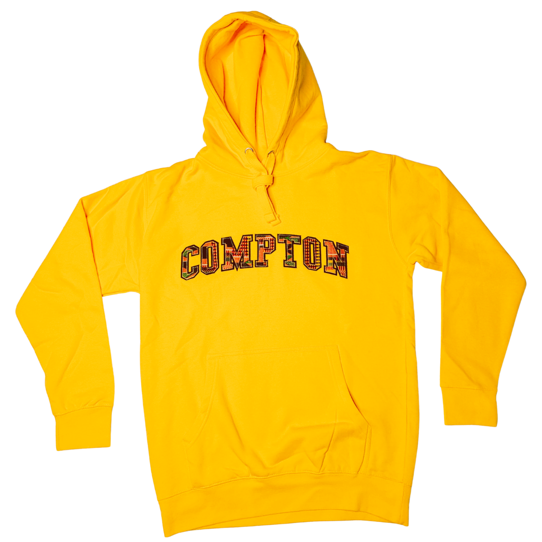 Samples: Adult Hoodies, Various Kente Prints - COMPTON - No Kente Hoodie