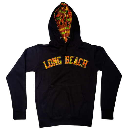 Samples: Adult Hoodies, Classic Kente Prints - Long Beach - Kente Hoodie