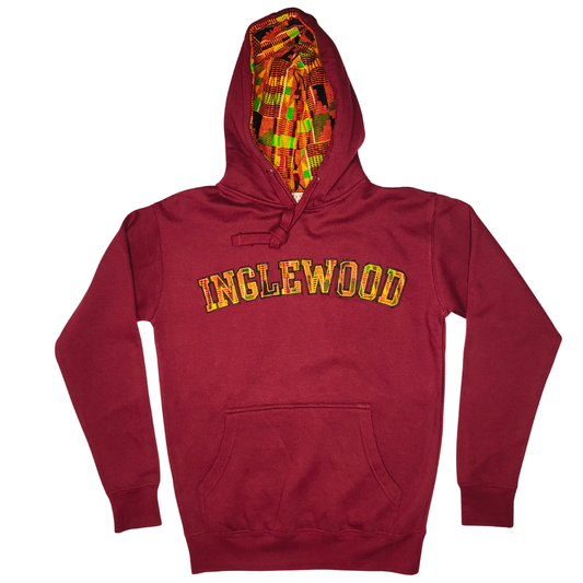 Samples: Adult Hoodies, Classic Kente Print Hoodie - Inglewood