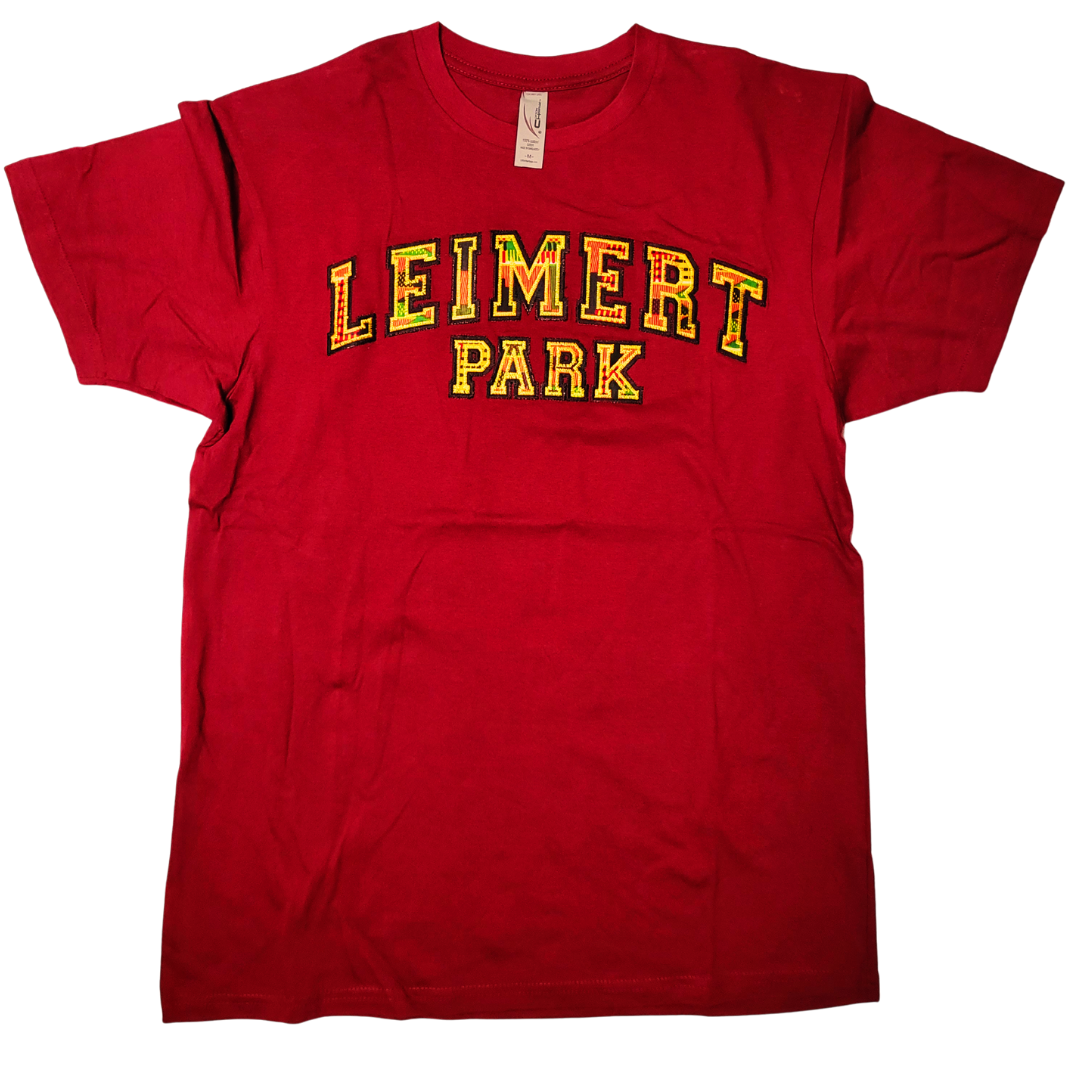 Samples: Adult Short Sleeve Tees, Classic Kente Print: Large Print - Leimert Park