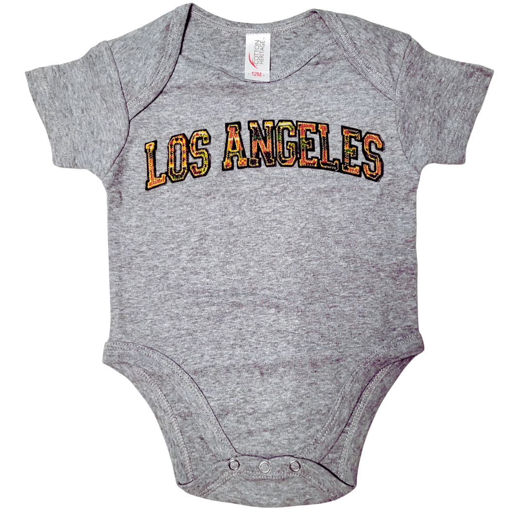 Sample: Infant 100% Cotton LOS ANGELES Onesies
