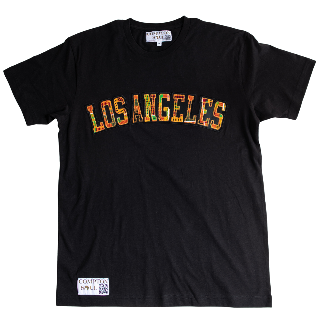 Adult Short Sleeve Tees, Classic Kente Print: Large Print - Los Angeles