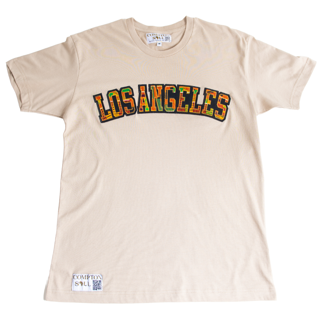 Adult Short Sleeve Tees, Classic Kente Print: Large Print - Los Angeles