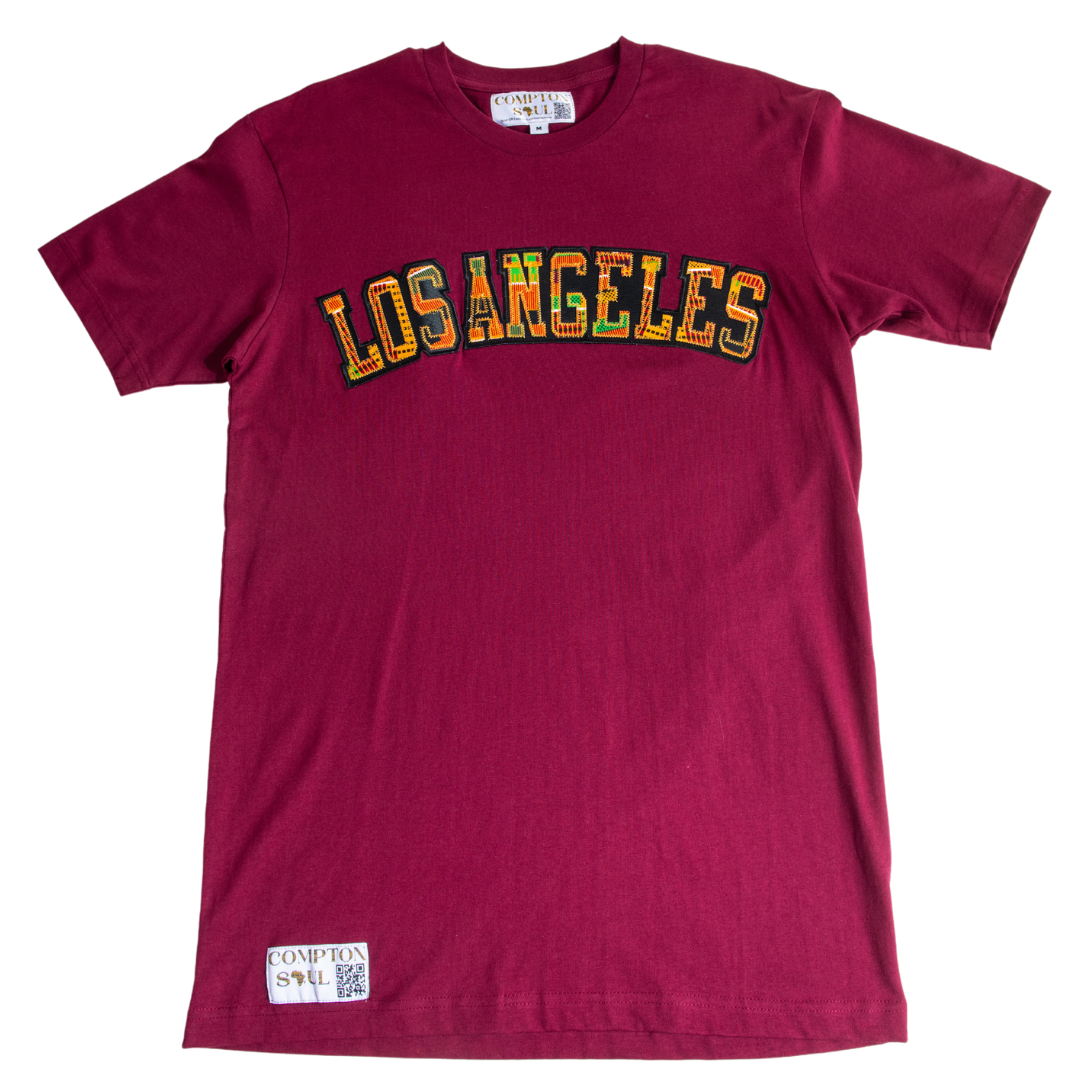 Adult Short Sleeve Tees, Classic Kente Print: Large Print - Los Angeles