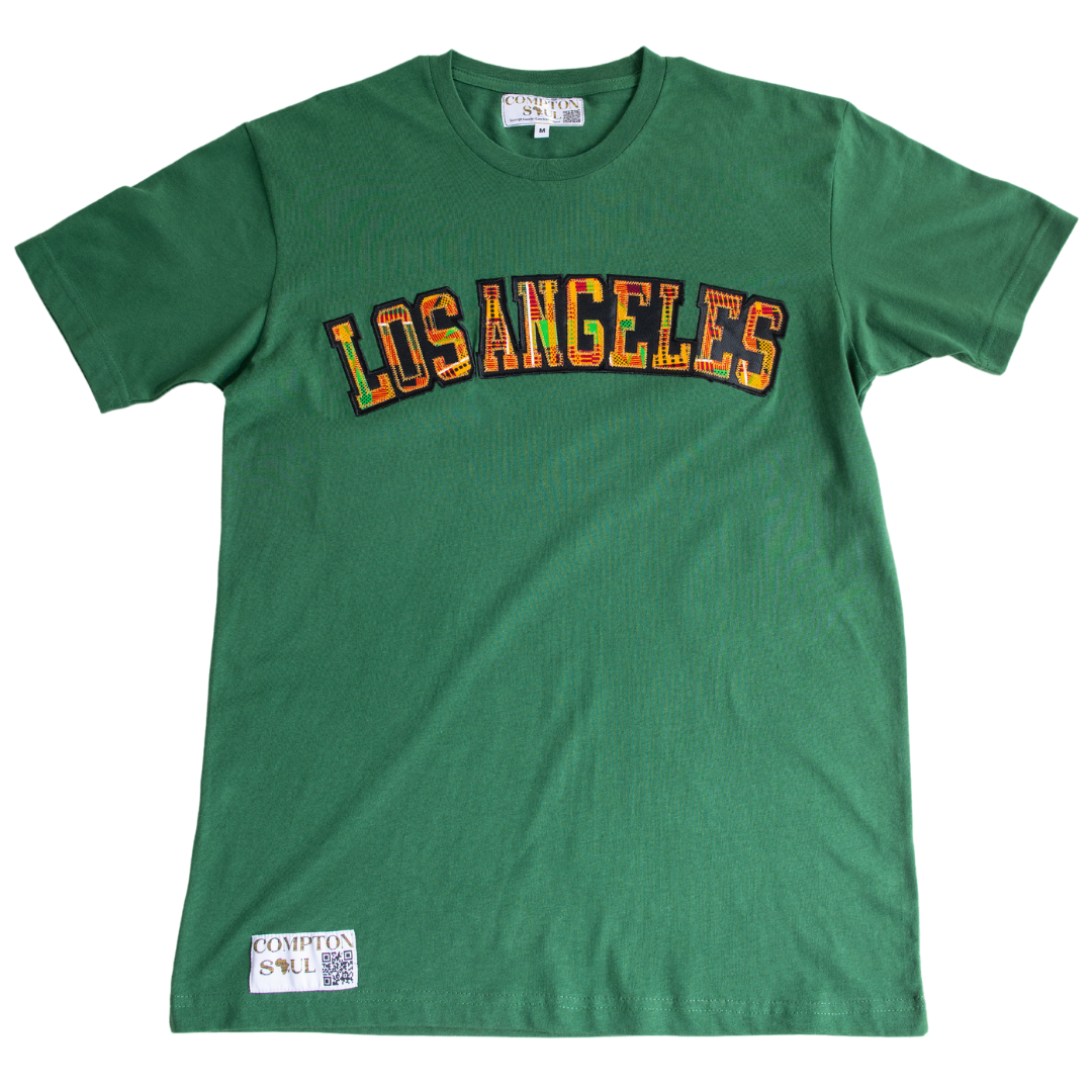 Adult Short Sleeve Tees, Classic Kente Print: Large Print - Los Angeles