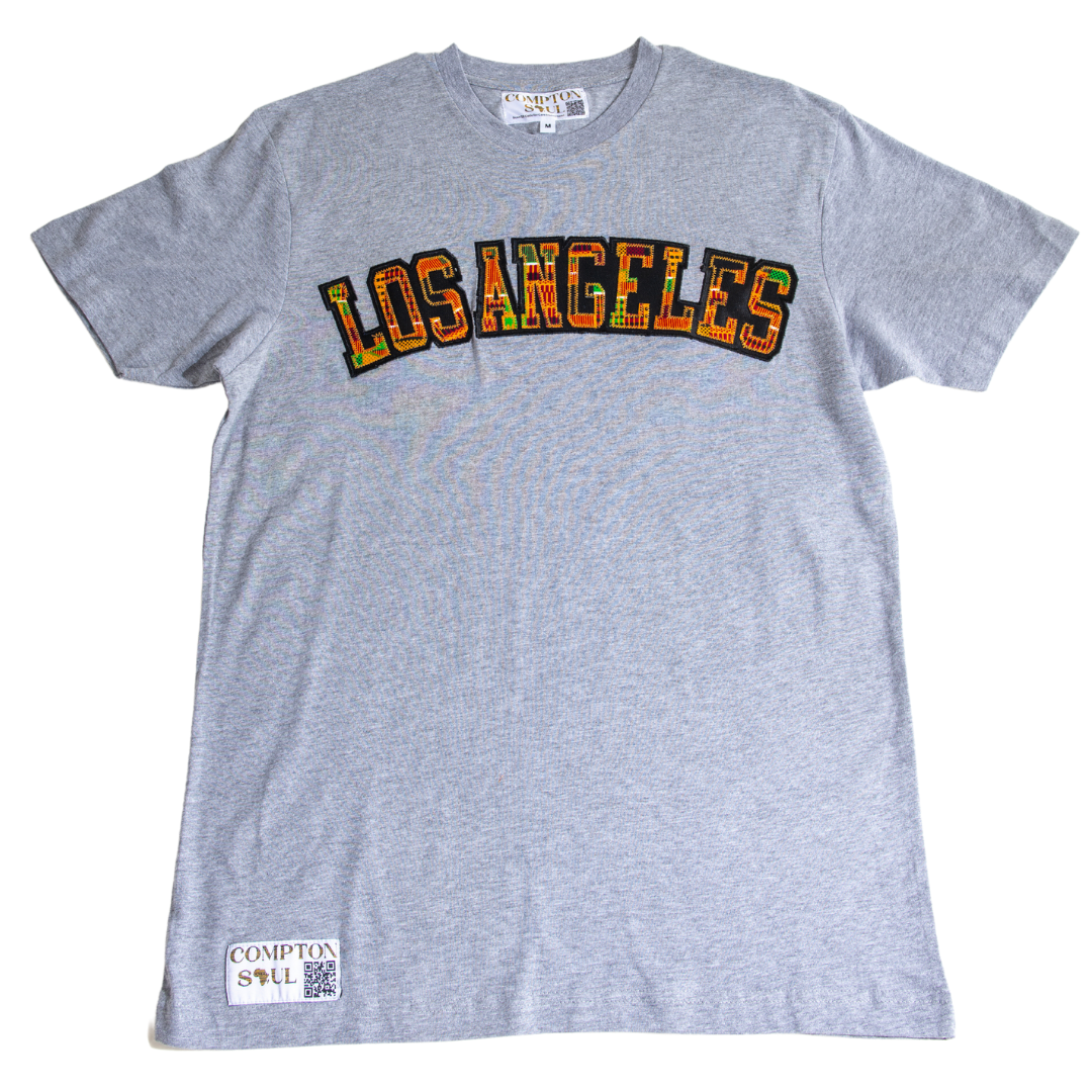 Adult Short Sleeve Tees, Classic Kente Print: Large Print - Los Angeles