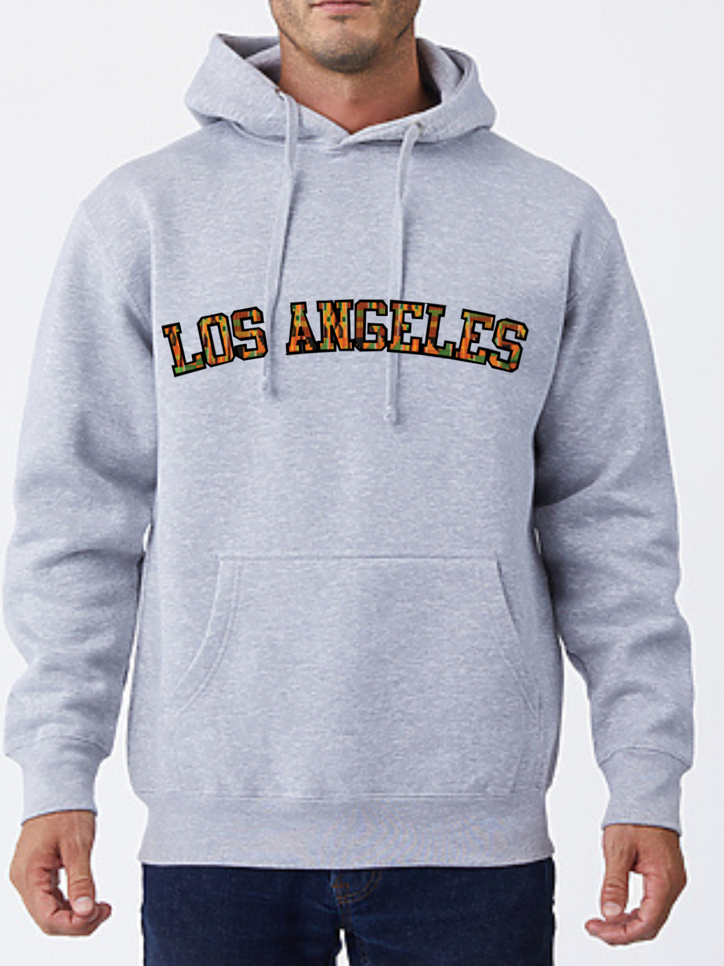 Adult Hoodies, Classic Kente Print - Los Angeles