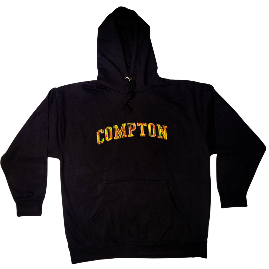 Samples: Adult Hoodies, Various Kente Prints - COMPTON - No Kente Hoodie