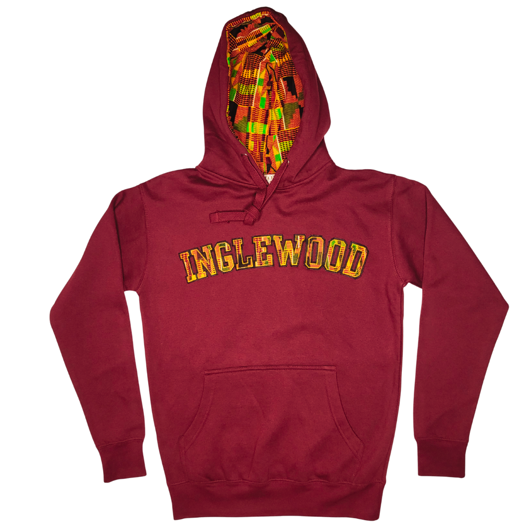 Samples: Adult Hoodies, Classic Kente Print Hoodie - Inglewood