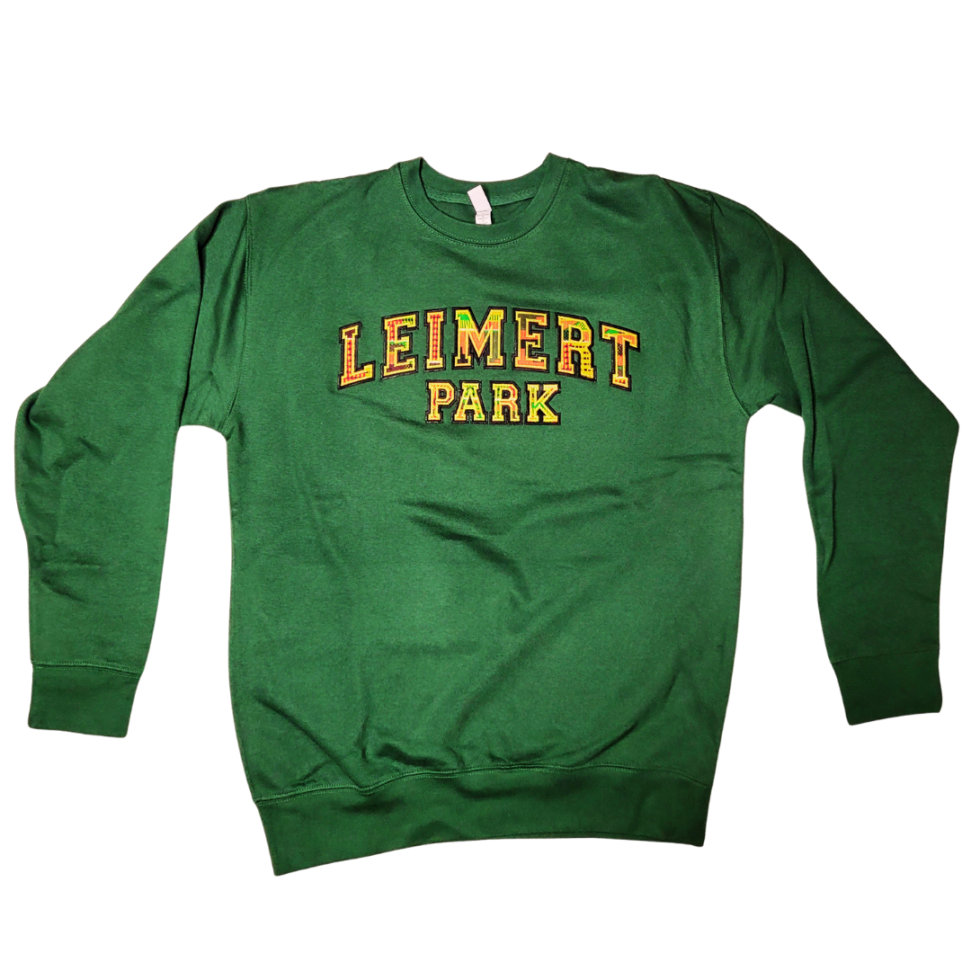Samples: Adult Crewneck Sweatshirt, Multiple Kente Print: Large Print - Leimert Park