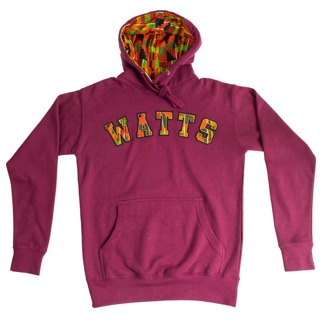 Adult Hoodies, Classic Kente Print - Watts