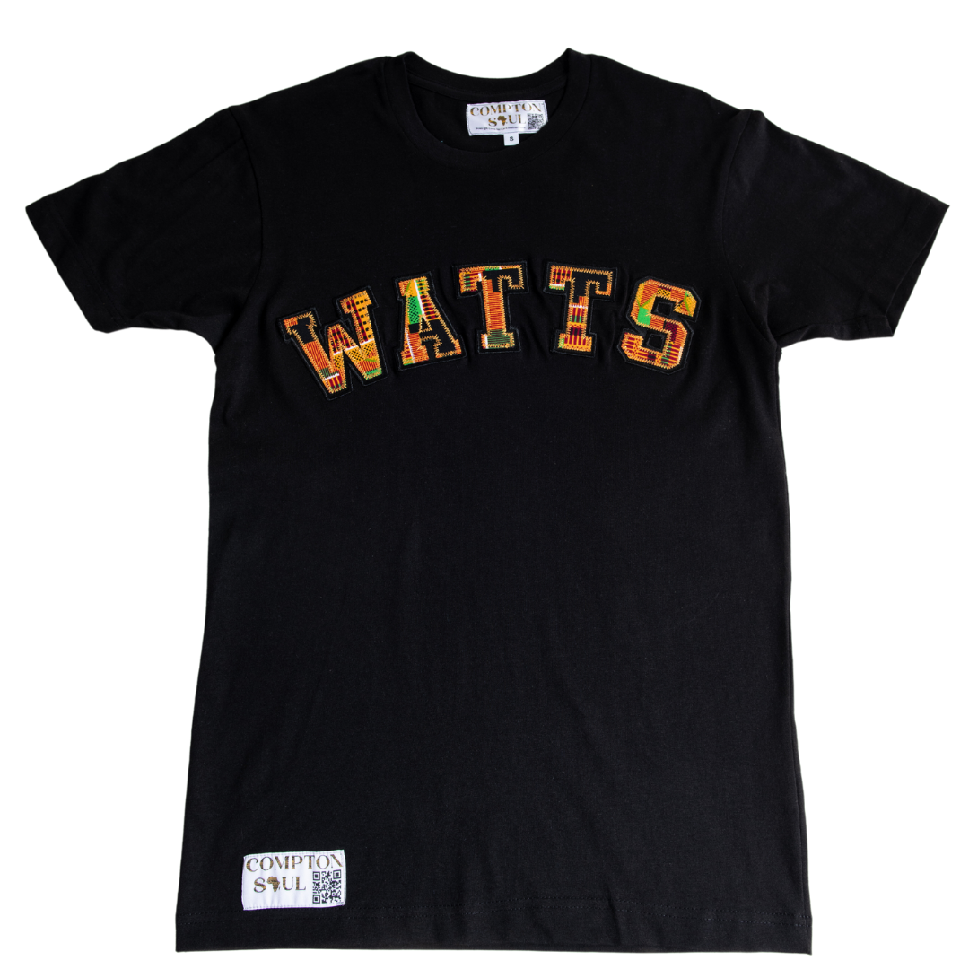 Adult Short Sleeve Tees, Classic Kente Print: Large Print - Watts