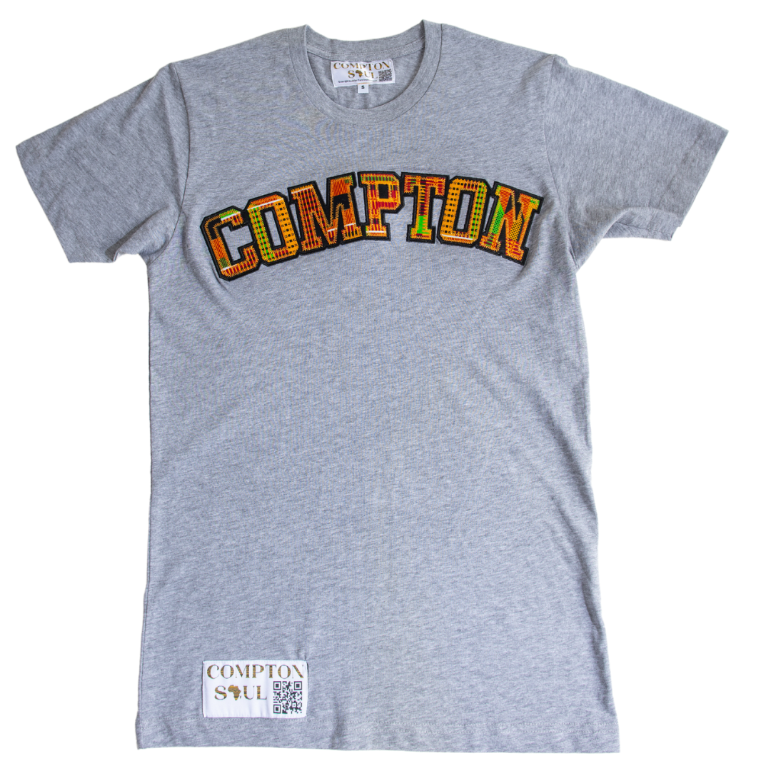 Adult Short Sleeve Tees, Classic Kente Print: Large Print - Compton