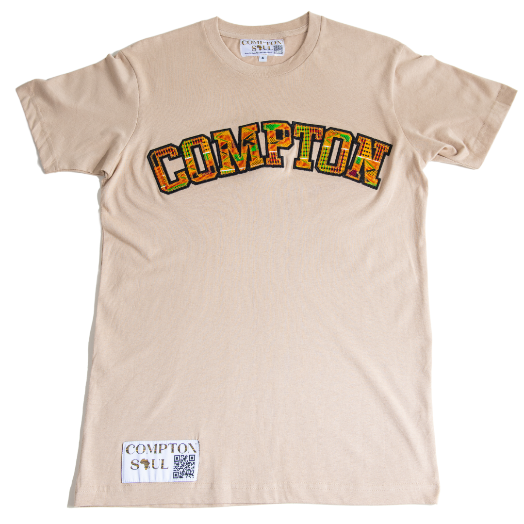 Adult Short Sleeve Tees, Classic Kente Print: Large Print - Compton