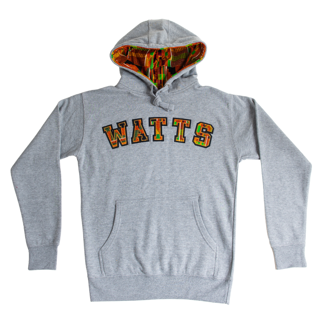 Adult Hoodies, Classic Kente Print - Watts