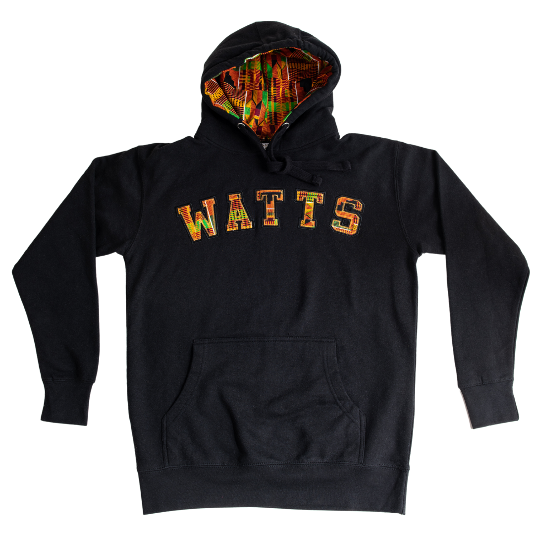 Adult Hoodies, Classic Kente Print - Watts