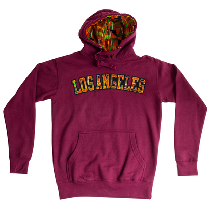 Adult Hoodies, Classic Kente Print - Los Angeles