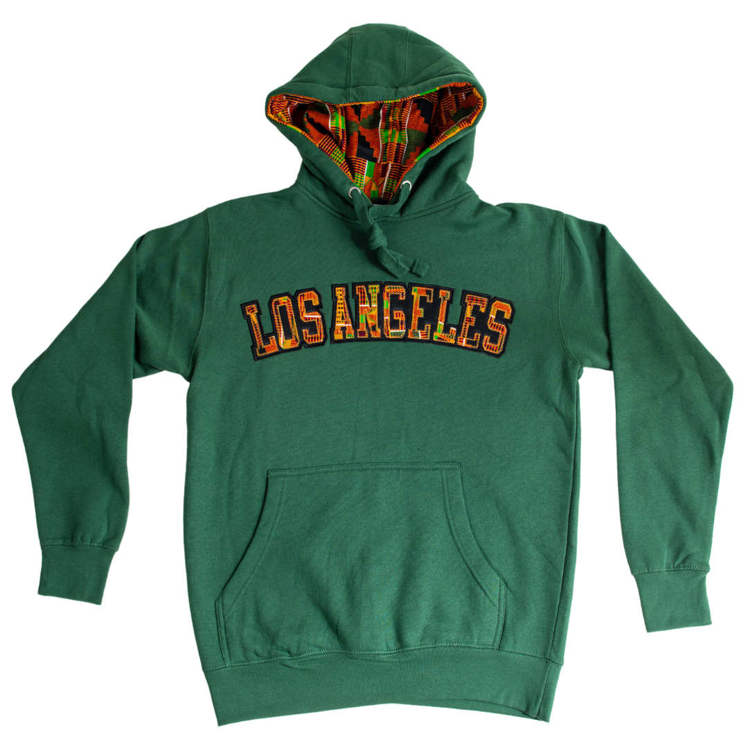 Adult Hoodies, Classic Kente Print - Los Angeles