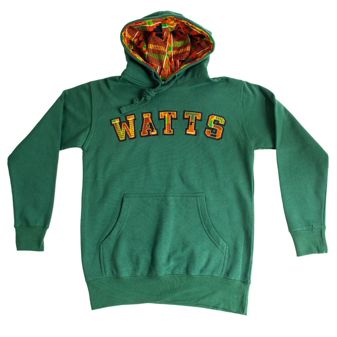 Adult Hoodies, Classic Kente Print - Watts